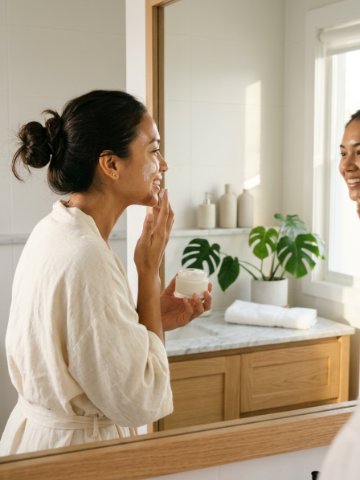 Skincare creator content
